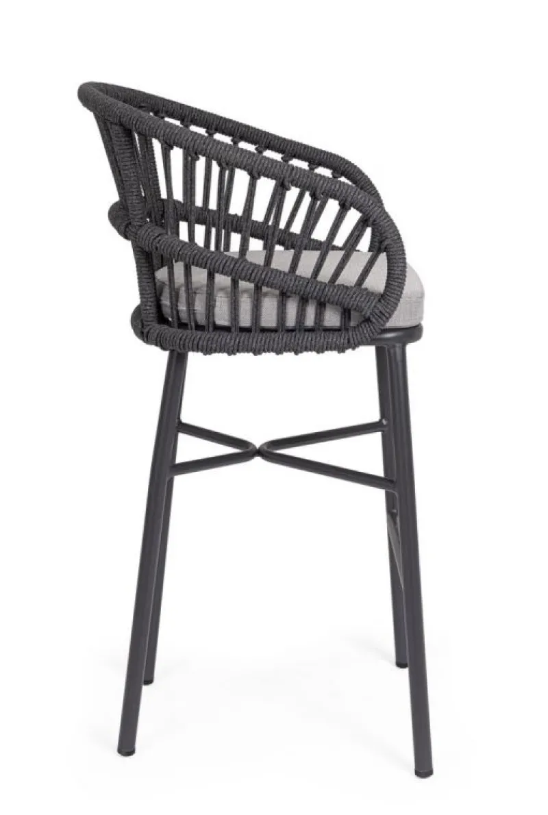 Best Bizzotto SGABELLO BAR C-C ODIVELAS ANTRACITE