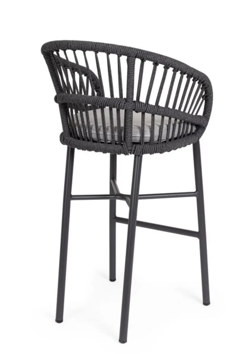 Best Bizzotto SGABELLO BAR C-C ODIVELAS ANTRACITE