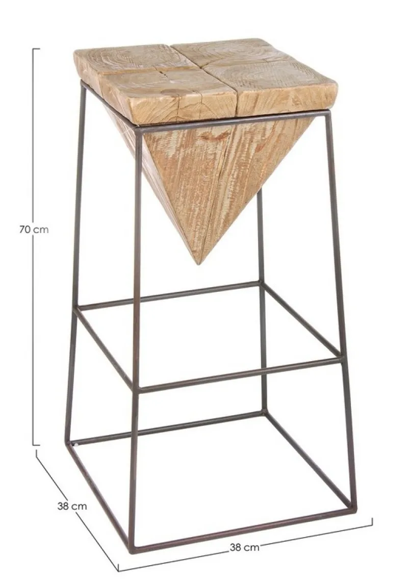 Clearance Bizzotto SGABELLO BAR IN LEGNO - PRISMY