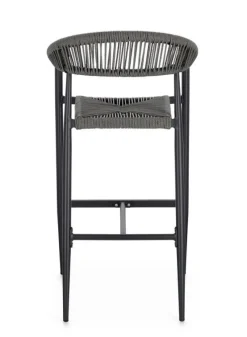 Bizzotto SGABELLO BAR JANDIA ANTRACITE/GRIGIO