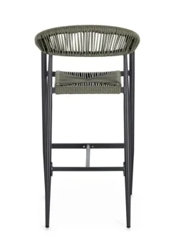 Outlet Bizzotto SGABELLO BAR JANDIA ANTRACITE/VERDE