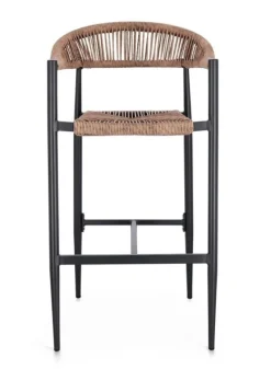 Hot Bizzotto SGABELLO BAR JANDIA ANTRACITE/NATURAL