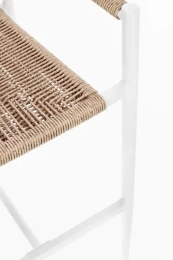 Outlet Bizzotto SGABELLO BAR JANDIA BIANCO/BEIGE