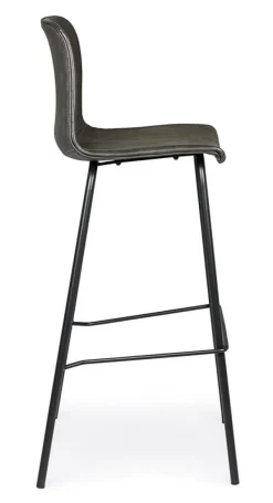 Clearance Bizzotto SGABELLO IN ECOPELLE ANTRACITE - KYRA