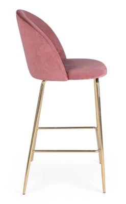 New Bizzotto SGABELLO IN VELLUTO BLUSH - CARRY