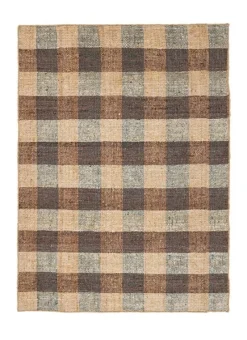 Best Bizzotto TAPPETO RUANDA QUADRI MARRONE 160X230