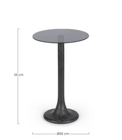 Discount Bizzotto TAVOLINO D35 NERO - ABERDEEN