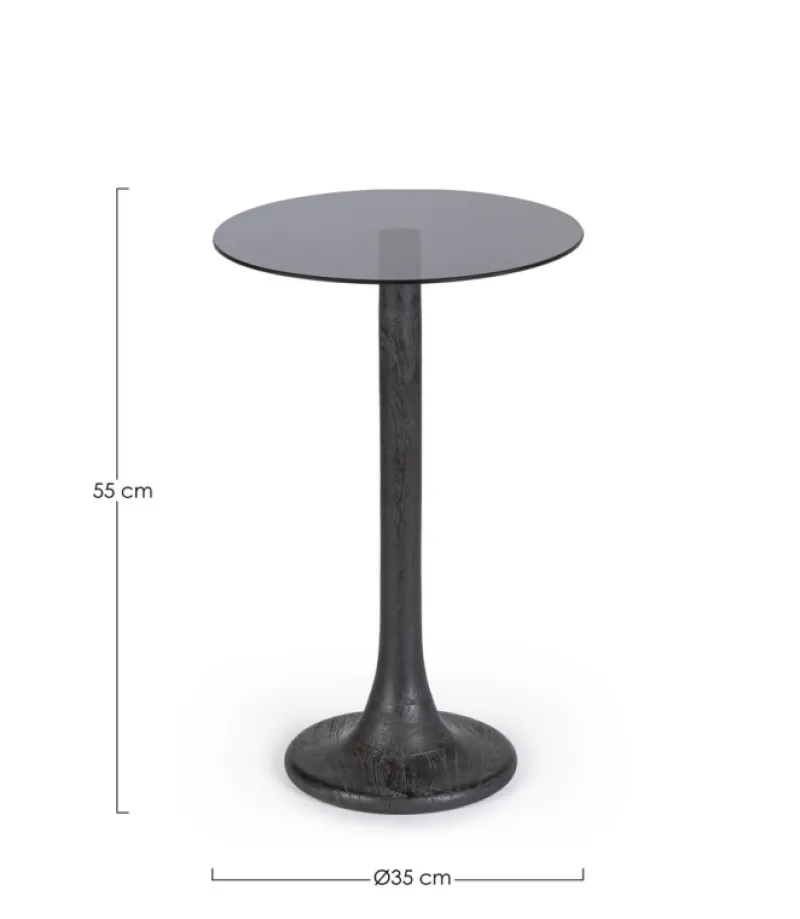 Discount Bizzotto TAVOLINO D35 NERO - ABERDEEN