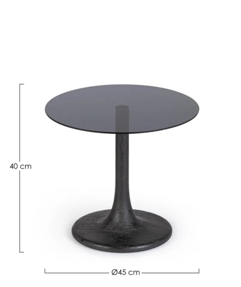 Clearance Bizzotto TAVOLINO D45 NERO - ABERDEEN