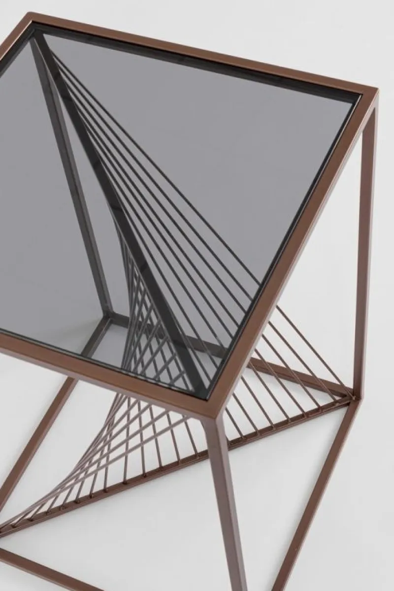 Outlet Bizzotto TAVOLINO ESPIRAL 40X40 COIN