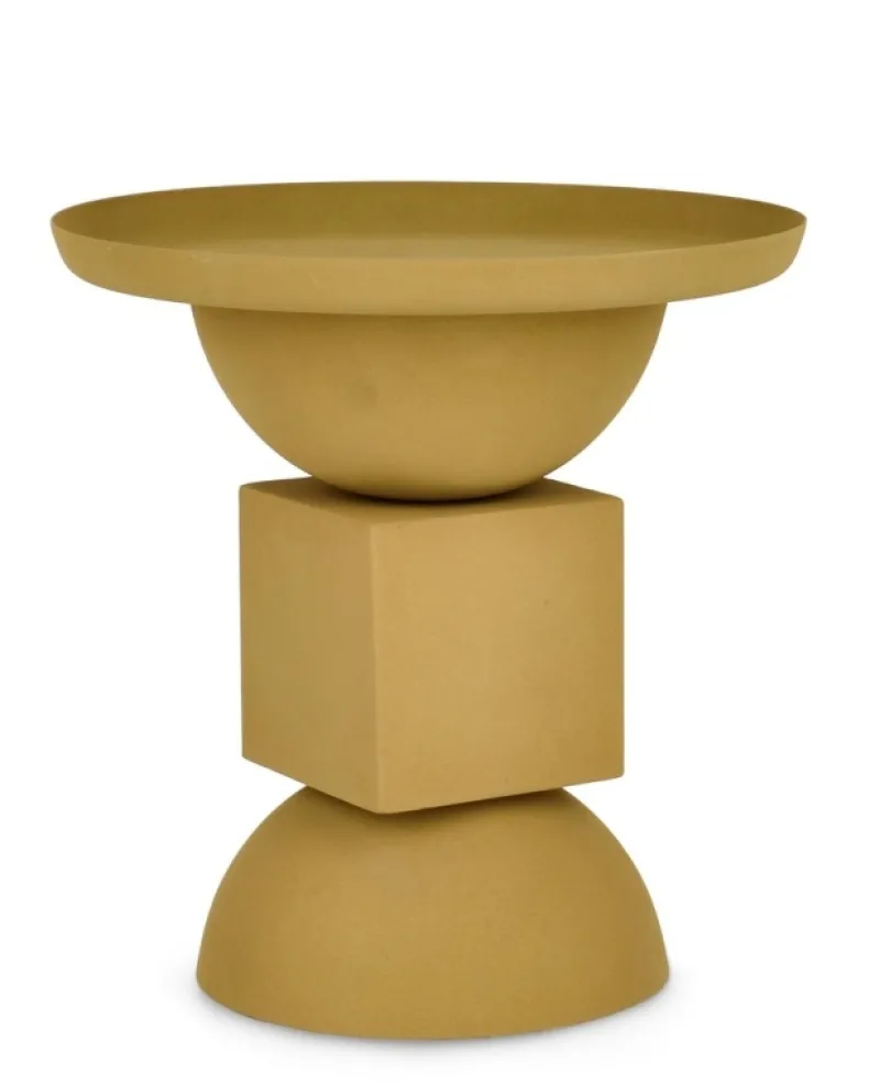 Discount Bizzotto TAVOLINO IN ACCIAIO SENAPE - ALKA