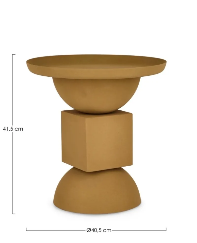 Discount Bizzotto TAVOLINO IN ACCIAIO SENAPE - ALKA