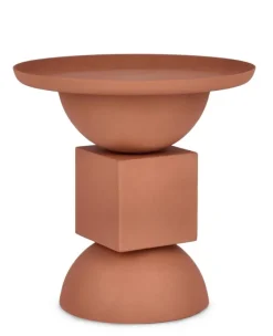 Best Bizzotto TAVOLINO IN ACCIAIO TERRACOTTA - ALKA