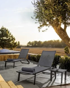 Best Bizzotto TAVOLINO IN ALLUMINIO ANTRACITE GK52 - CRUISE