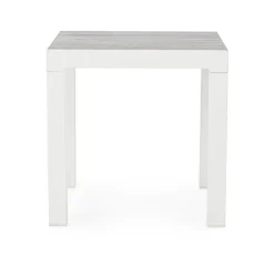 New Bizzotto TAVOLINO IN ALLUMINIO BIANCO JX11 - KLEDI