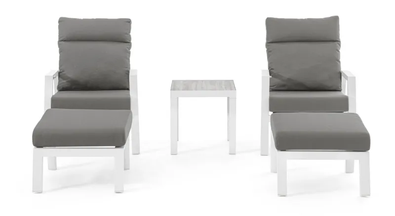 New Bizzotto TAVOLINO IN ALLUMINIO BIANCO JX11 - KLEDI