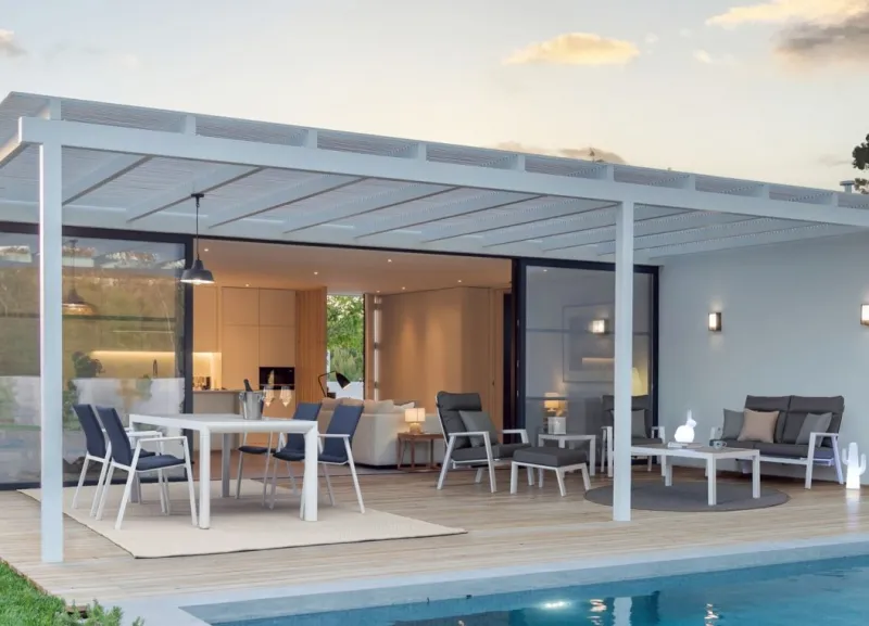 New Bizzotto TAVOLINO IN ALLUMINIO BIANCO JX11 - KLEDI