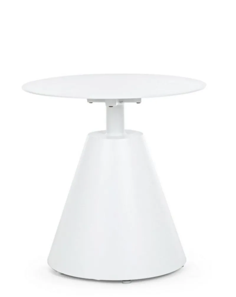Best Bizzotto TAVOLINO IN ALLUMINIO D50 BIANCO XK04- ALOHA