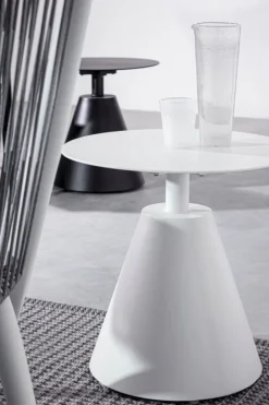 Best Bizzotto TAVOLINO IN ALLUMINIO D50 BIANCO XK04- ALOHA