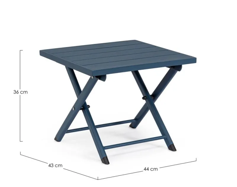Best Bizzotto TAVOLINO IN ALLUMINIO NAVY - TAYLOR