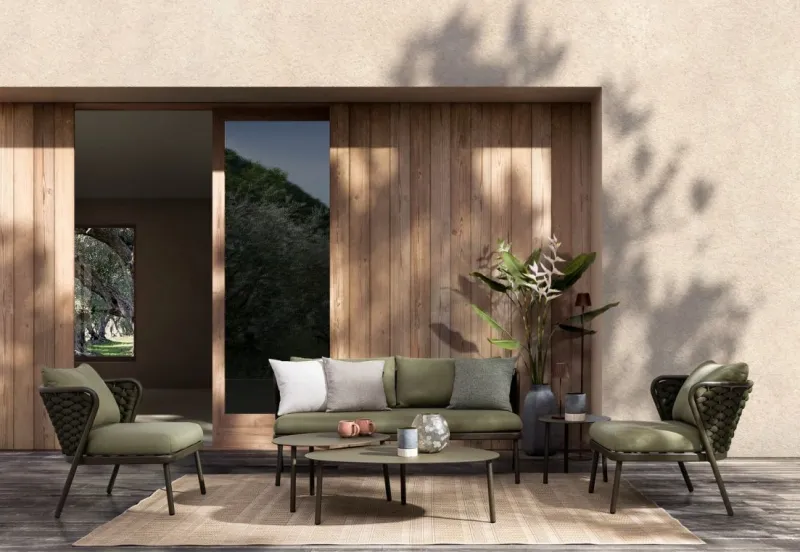 Outlet Bizzotto TAVOLINO IN ALLUMINIO OLIV QS24 - SPARKY