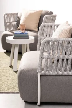 Bizzotto TAVOLINO IN CORDA BIANCO QS20 - SPYRO