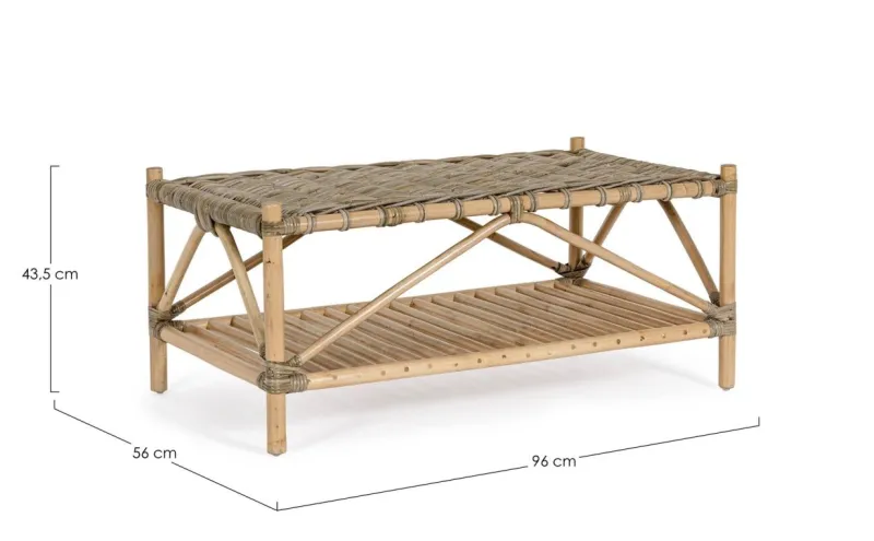 Discount Bizzotto TAVOLINO IN FIBRE NATURALI - TARIFA