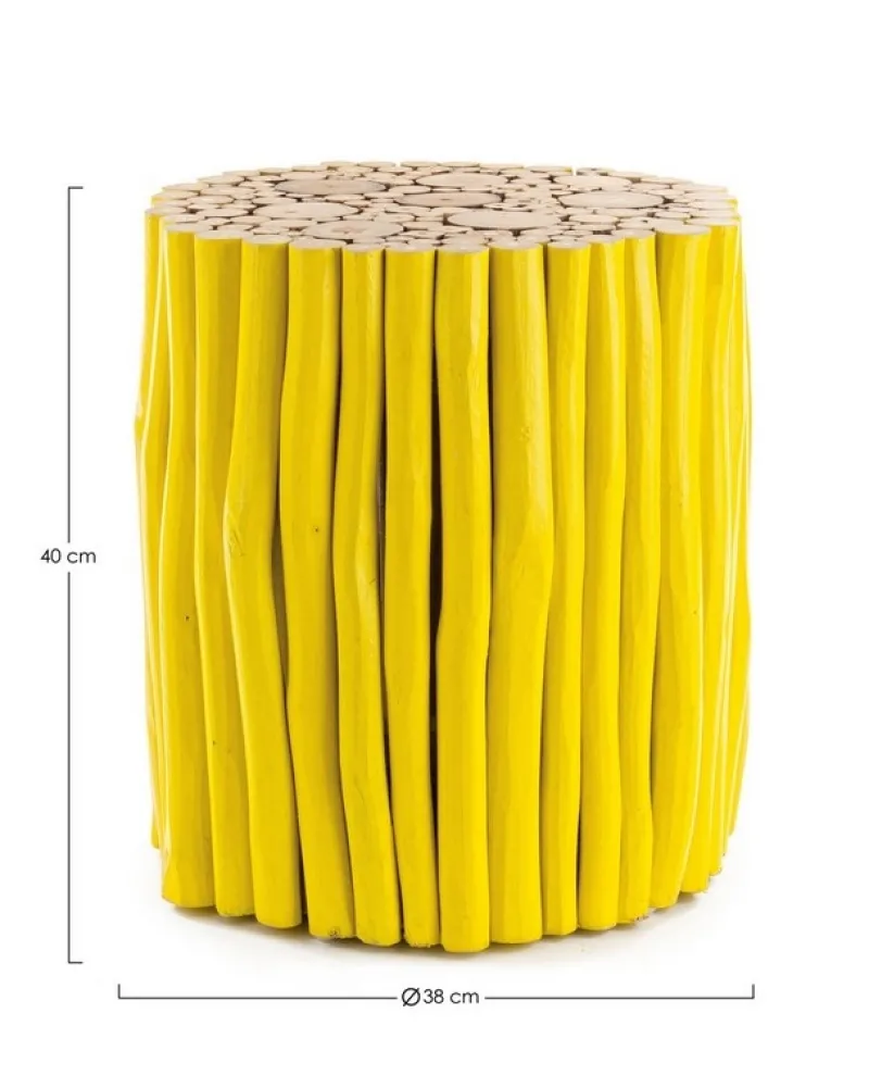 Discount Bizzotto TAVOLINO IN LEGNO GIALLO- GUADALUPE