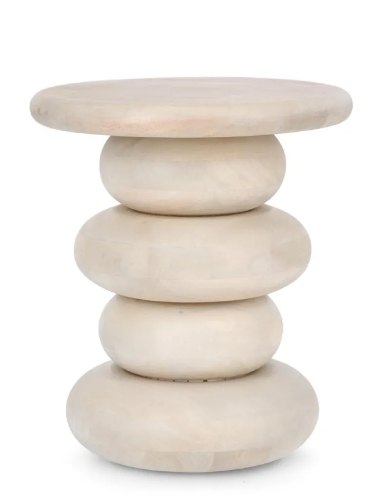 Outlet Bizzotto TAVOLINO IN LEGNO NATURALE - LOPEZ