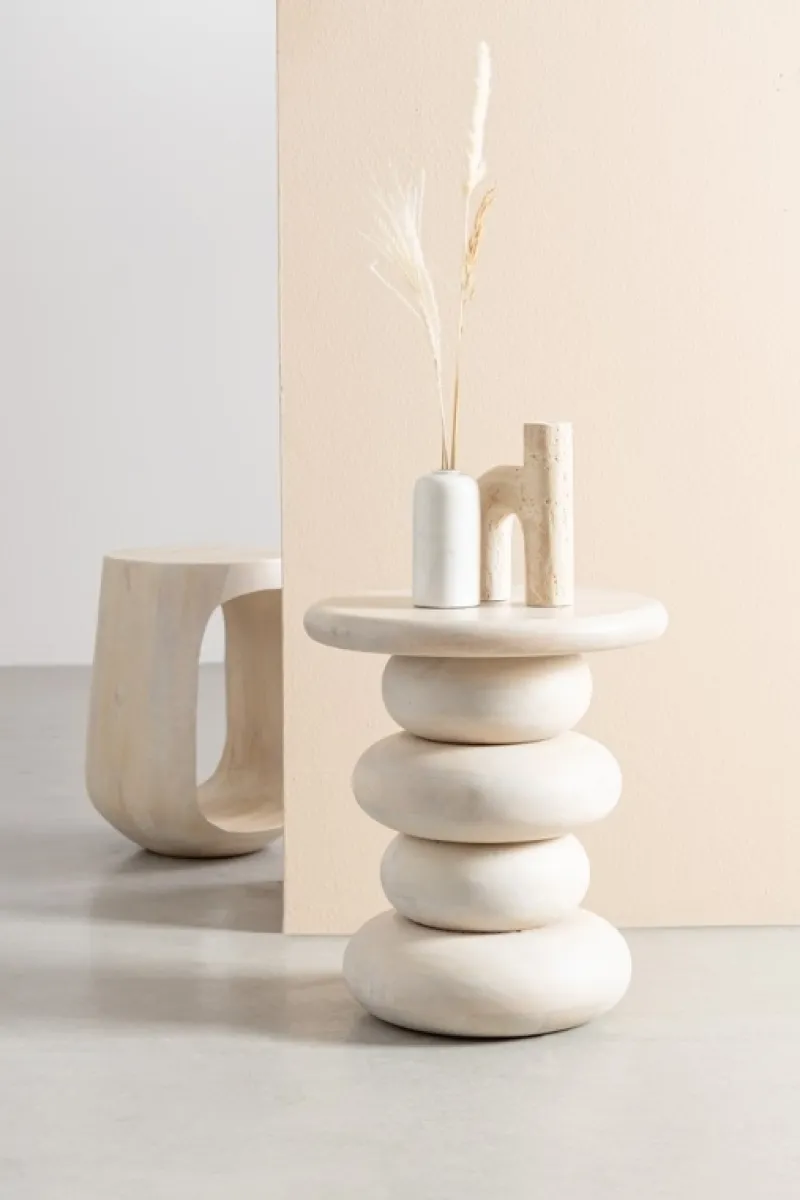 Outlet Bizzotto TAVOLINO IN LEGNO NATURALE - LOPEZ