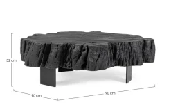 Clearance Bizzotto TAVOLINO IN LEGNO NERO - KEVAL