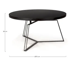 Best Bizzotto TAVOLINO IN METALLO D70 - ZAIRA