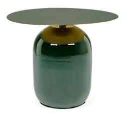 Outlet Bizzotto TAVOLINO IN METALLO VERDONE D50 - NALIMA