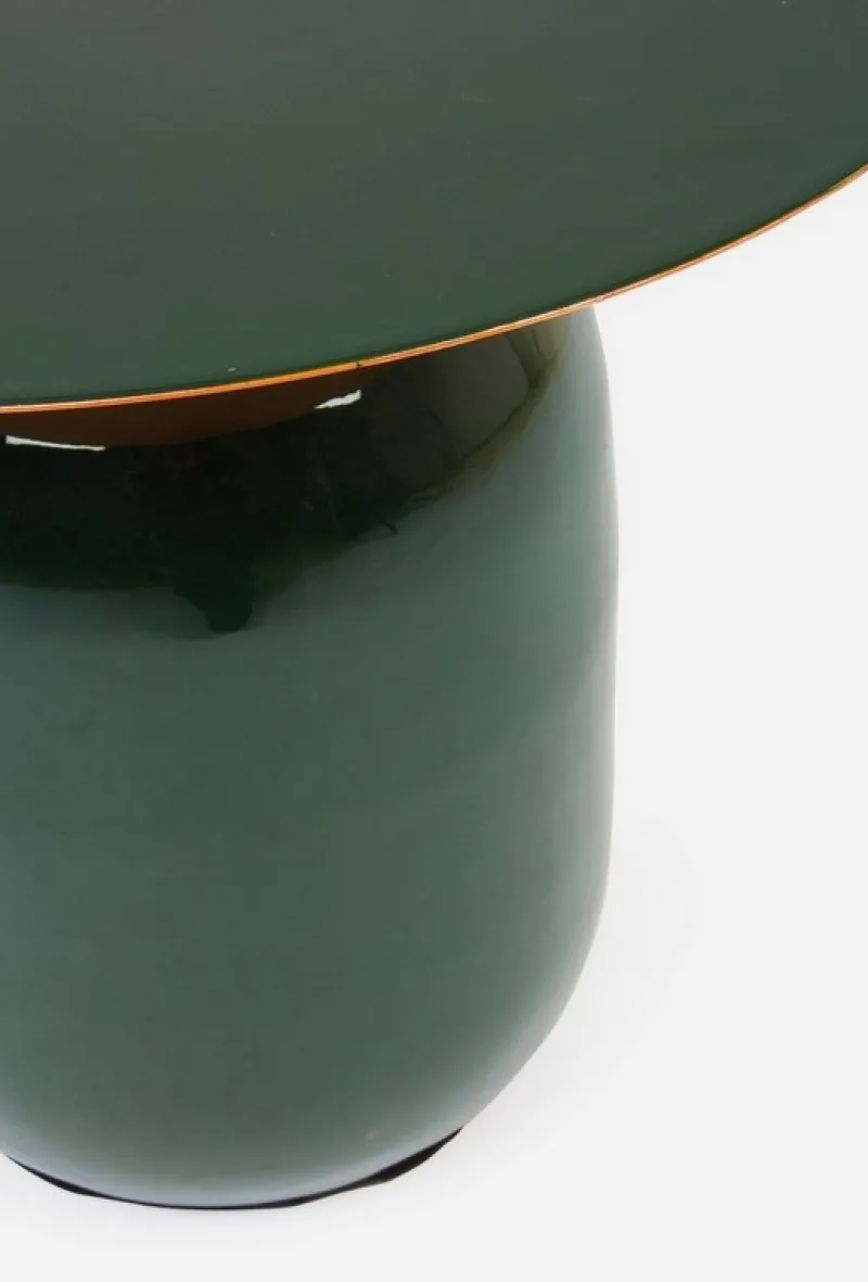 Outlet Bizzotto TAVOLINO IN METALLO VERDONE D50 - NALIMA