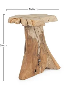 Bizzotto TAVOLINO IN TEAK 40X40 - KAVIR