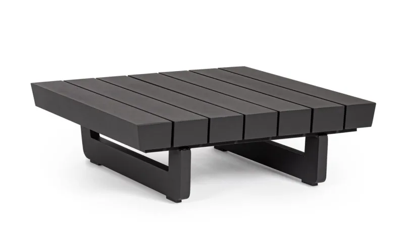 Outlet Bizzotto TAVOLINO MODULARE IN ALLUMINIO ANTRACITE WG21 - INFINITY