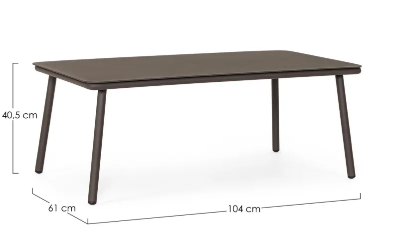 Bizzotto TAVOLINO SPIKE 104X61 RAVEN QS25