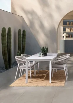 Discount Bizzotto TAVOLO ALCORA 180X90 BIANCO