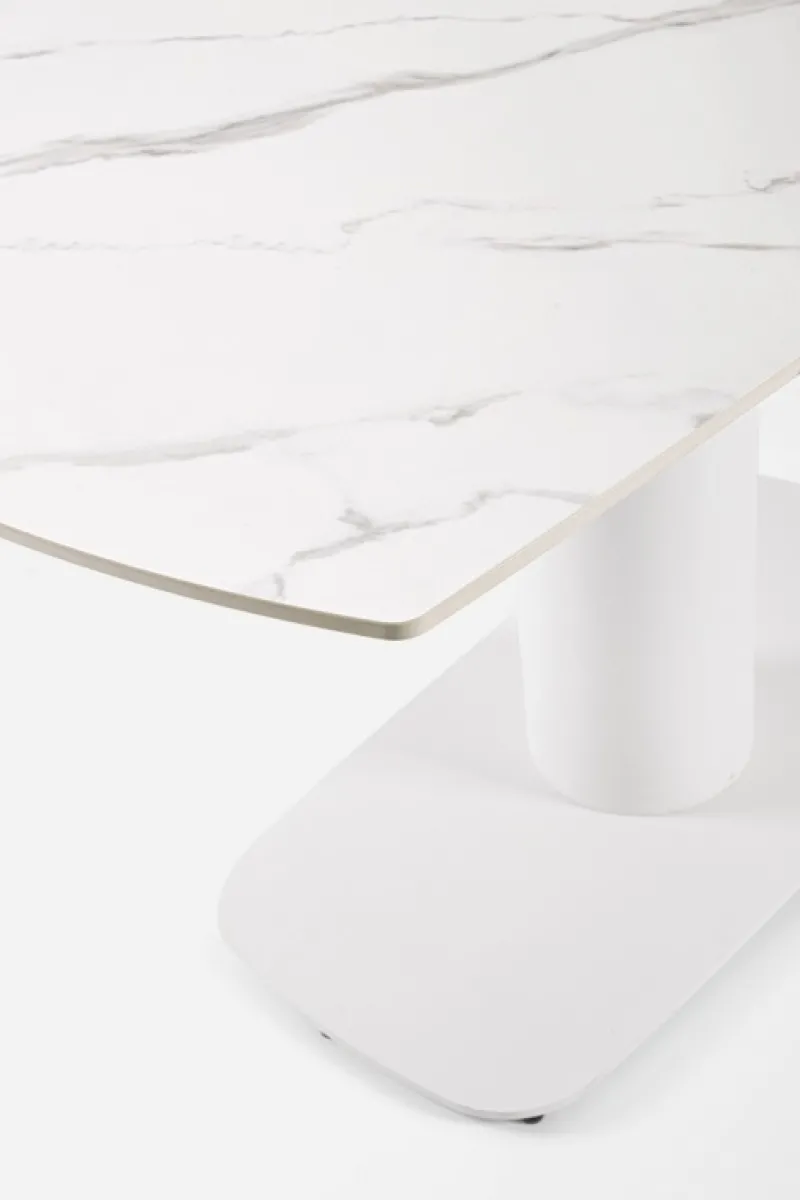 Discount Bizzotto TAVOLO ALL. JEREMIAS 140-200X80 BIANCO