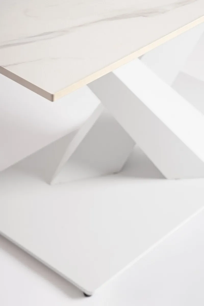 Discount Bizzotto TAVOLO ALL. JOHANNES 160-200X90 BIANCO