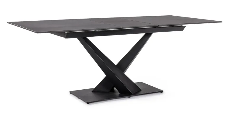 Clearance Bizzotto TAVOLO ALL. JOHANNES 160-200X90 NERO