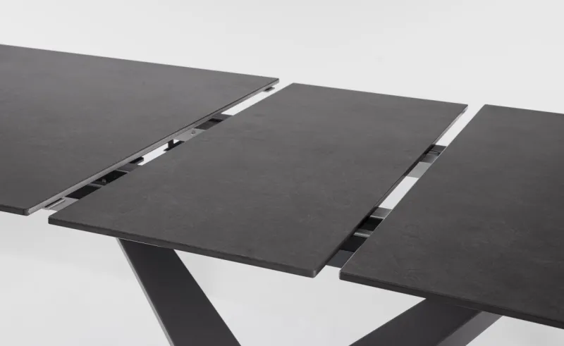 Clearance Bizzotto TAVOLO ALL. JOHANNES 160-200X90 NERO