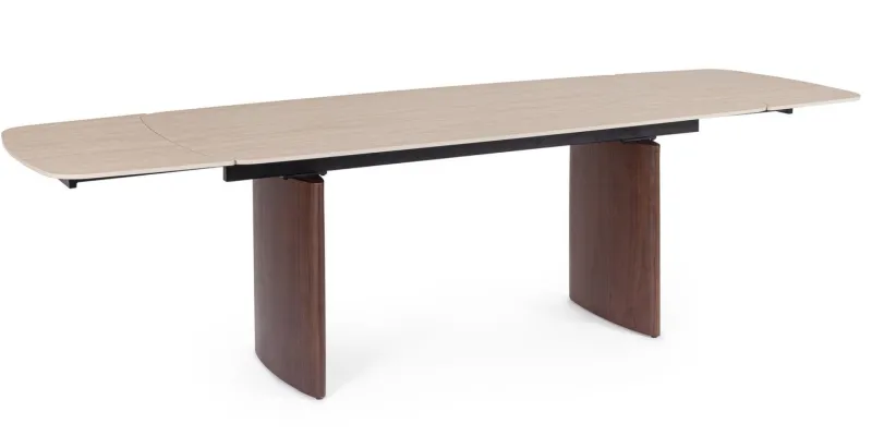 New Bizzotto TAVOLO ALL. MAILIS 180/260X90 NOCE/TRAV.