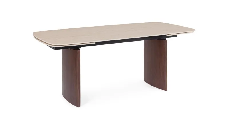 New Bizzotto TAVOLO ALL. MAILIS 180/260X90 NOCE/TRAV.