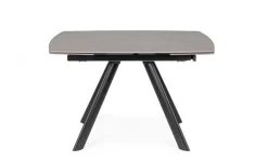Discount Bizzotto TAVOLO ALL. RAILI 119.5/180X85 NERO/GRIG