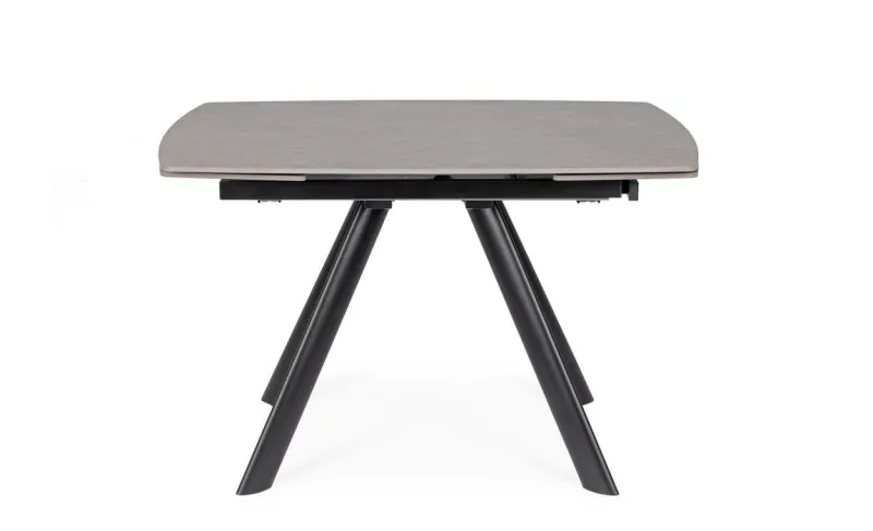 Discount Bizzotto TAVOLO ALL. RAILI 119.5/180X85 NERO/GRIG