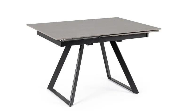 Online Bizzotto TAVOLO ALL. REETA 120/180X90 NERO/GRIGIO