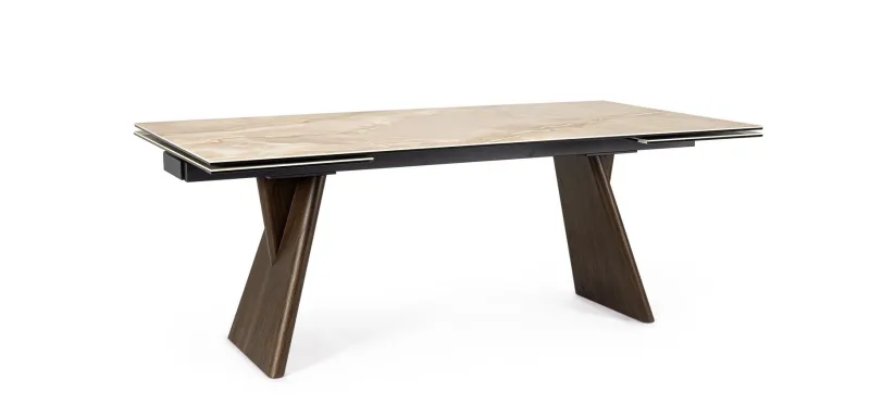 New Bizzotto TAVOLO ALL.MAIKKI 200/300X100 NOCE/ONICE