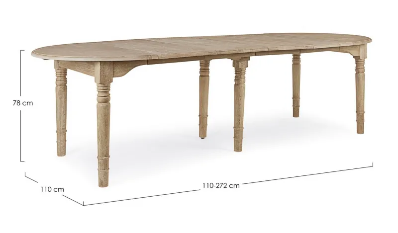 New Bizzotto TAVOLO ALLUNGABILE IN LEGNO - BEDFORD