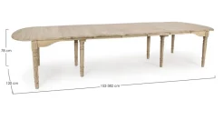 Best Bizzotto TAVOLO ALLUNGABILE IN LEGNO - BEDFORD